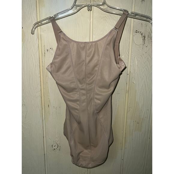 Maidenform Shaper Body Briefer Small Wear Your Own Bra Open Bust Shapewear Tan - Picture 6 of 7